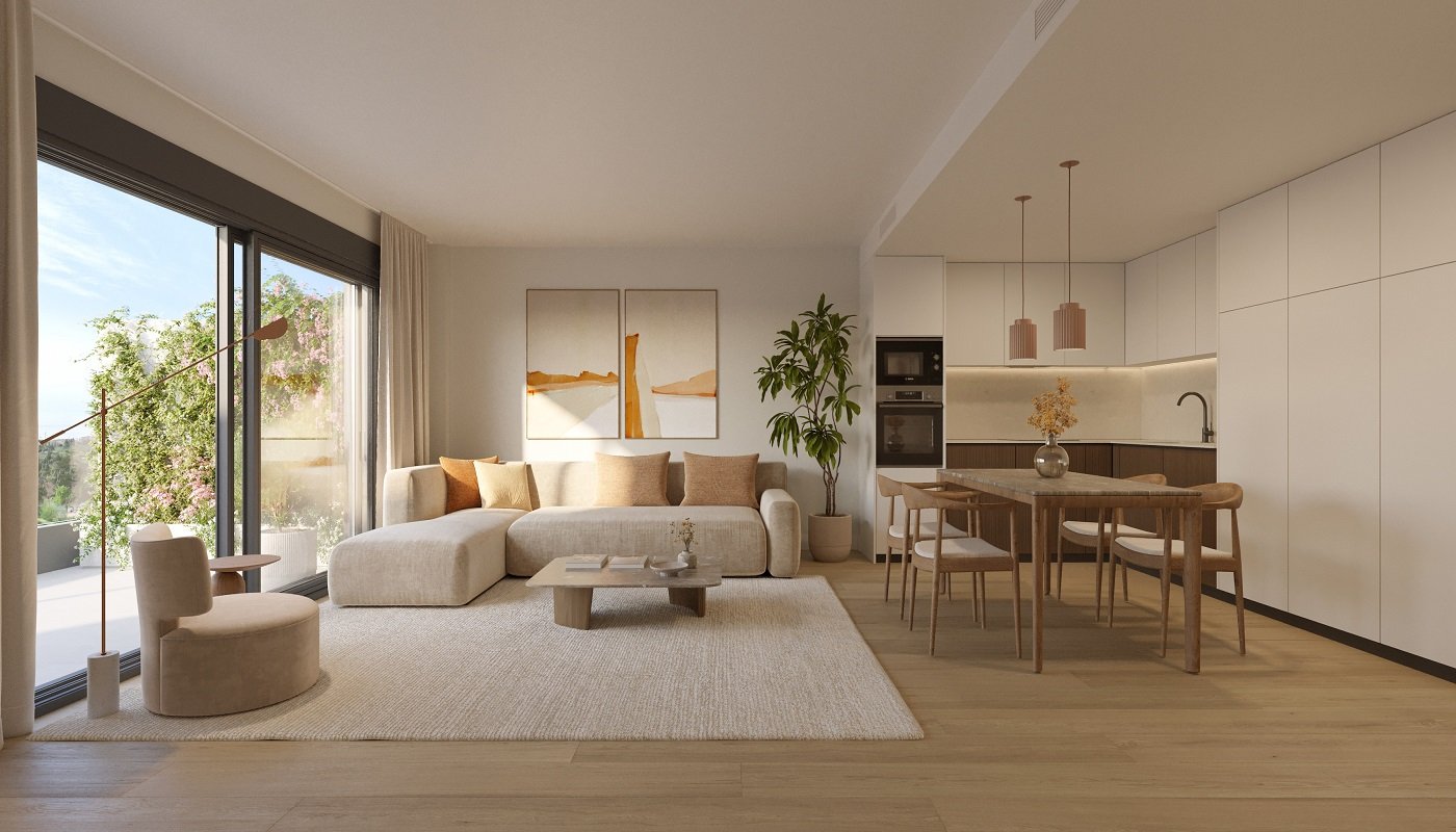 Lägenhet i Mijas, Malaga, Spanien 2 sovrum, 93 kvm. Nr. 135929