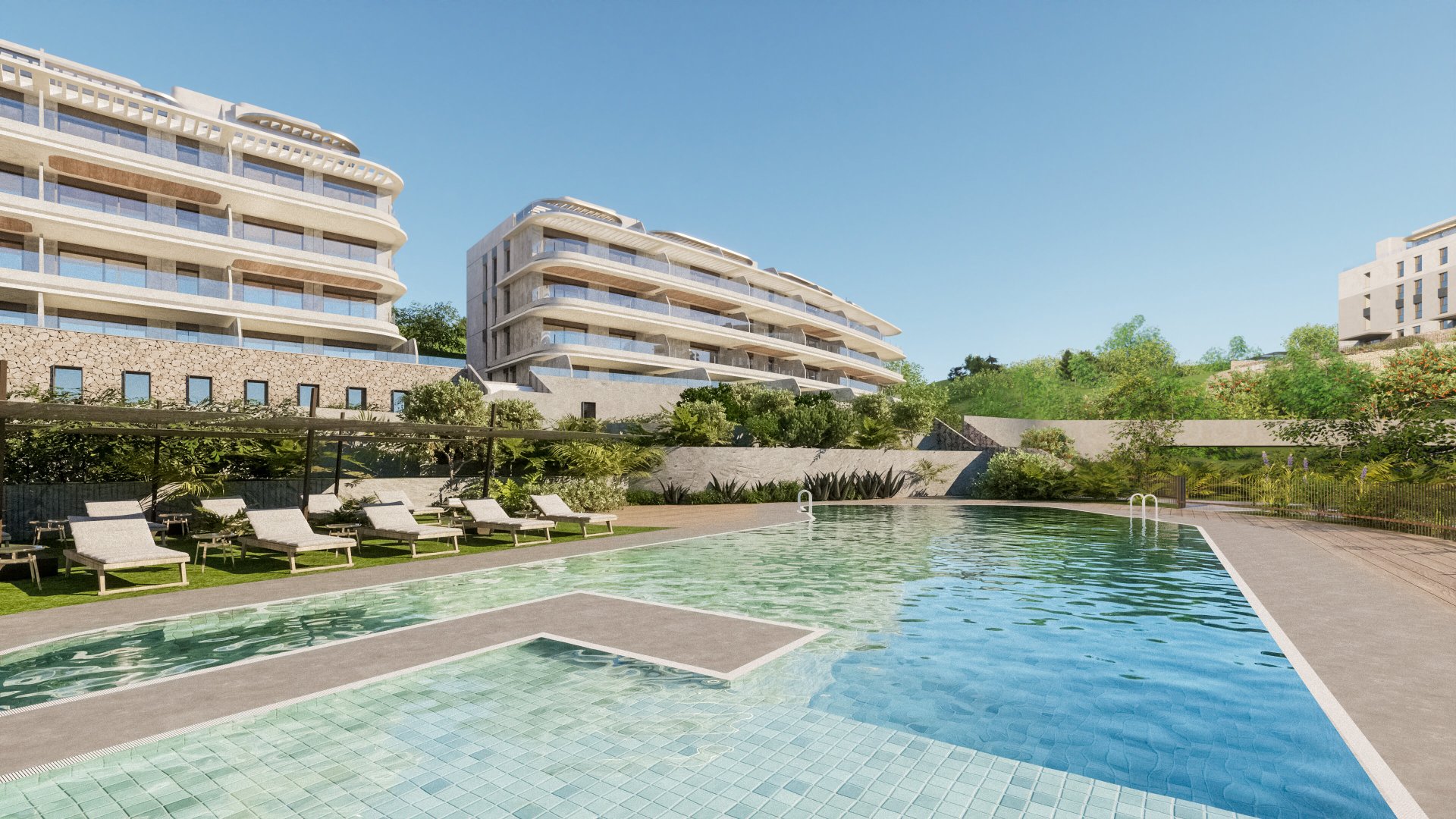 Lägenhet i Mijas, Malaga, Spanien 2 sovrum, 93 kvm. Nr. 135929