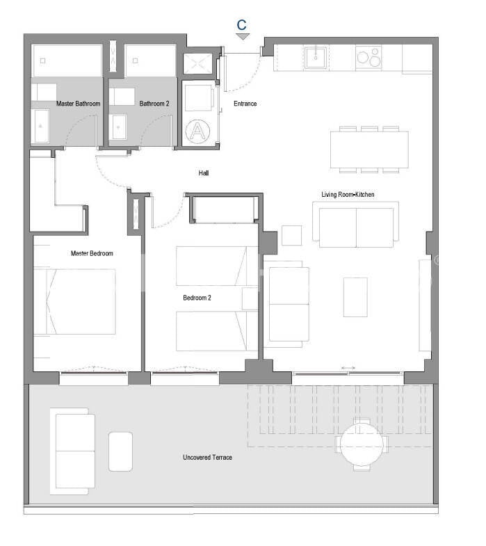 Penthouse à Mijas, Malaga, Espagne 2 chambres, 77 m2 No. 178379