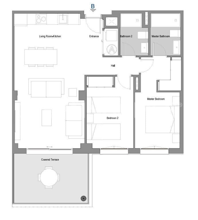 Penthouse à Mijas, Malaga, Espagne 2 chambres, 77 m2 No. 178379