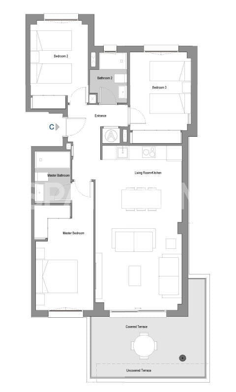 Penthouse à Mijas, Malaga, Espagne 2 chambres, 77 m2 No. 178379