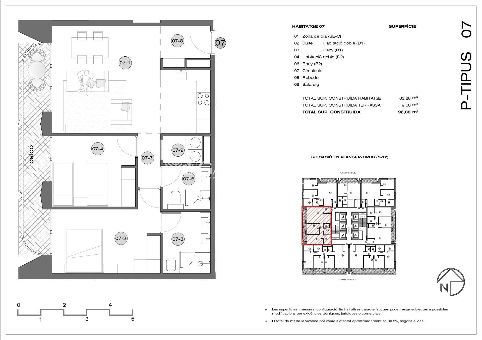 Wohnung in Principado De Andorra (Ninguna Poblacion Tiene C.P.), Lleida, Spanien 2 Schlafzimmer, 92 m2 Nr. 178382