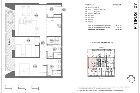 Huoneisto myytävänä Principado De Andorra (Ninguna Poblacion Tiene C.P.), Lleida, Espanja, 2 makuuhuonetta, 92 m2 No. 178382 - kuva 12