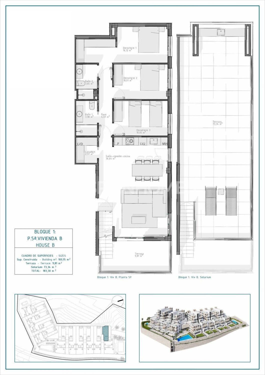 Dzīvoklis Cuevas del Almanzora, Almeria, Spānijā 3 istabas, 84 m2 Nr. 182704