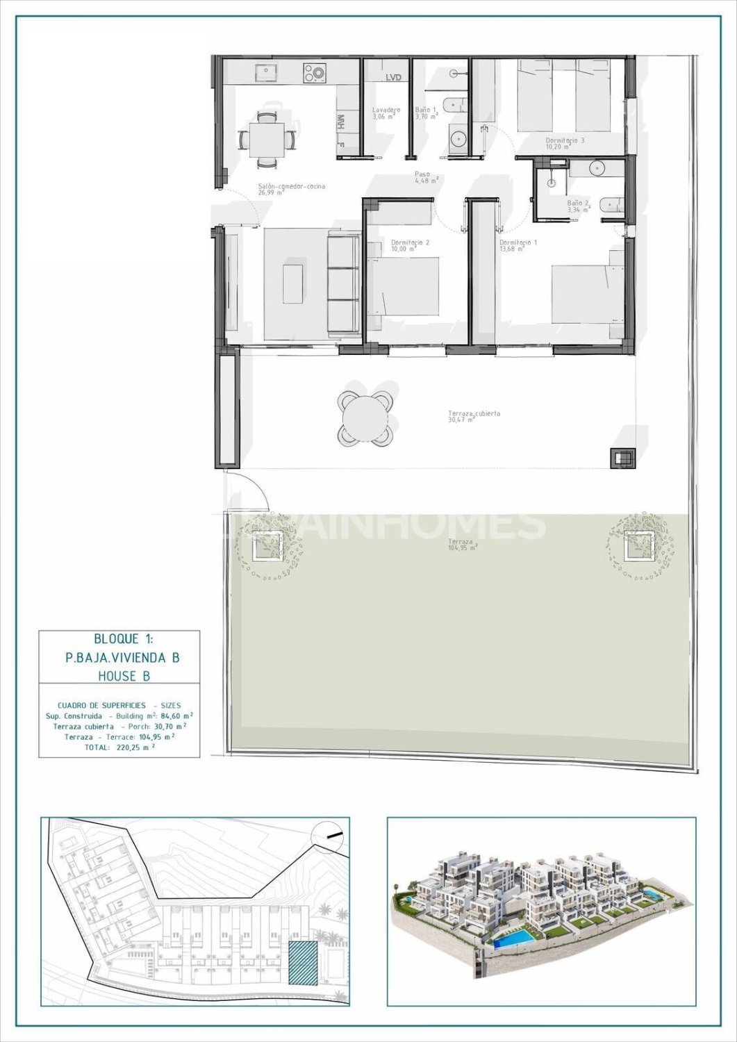 Dzīvoklis Cuevas del Almanzora, Almeria, Spānijā 3 istabas, 84 m2 Nr. 182704