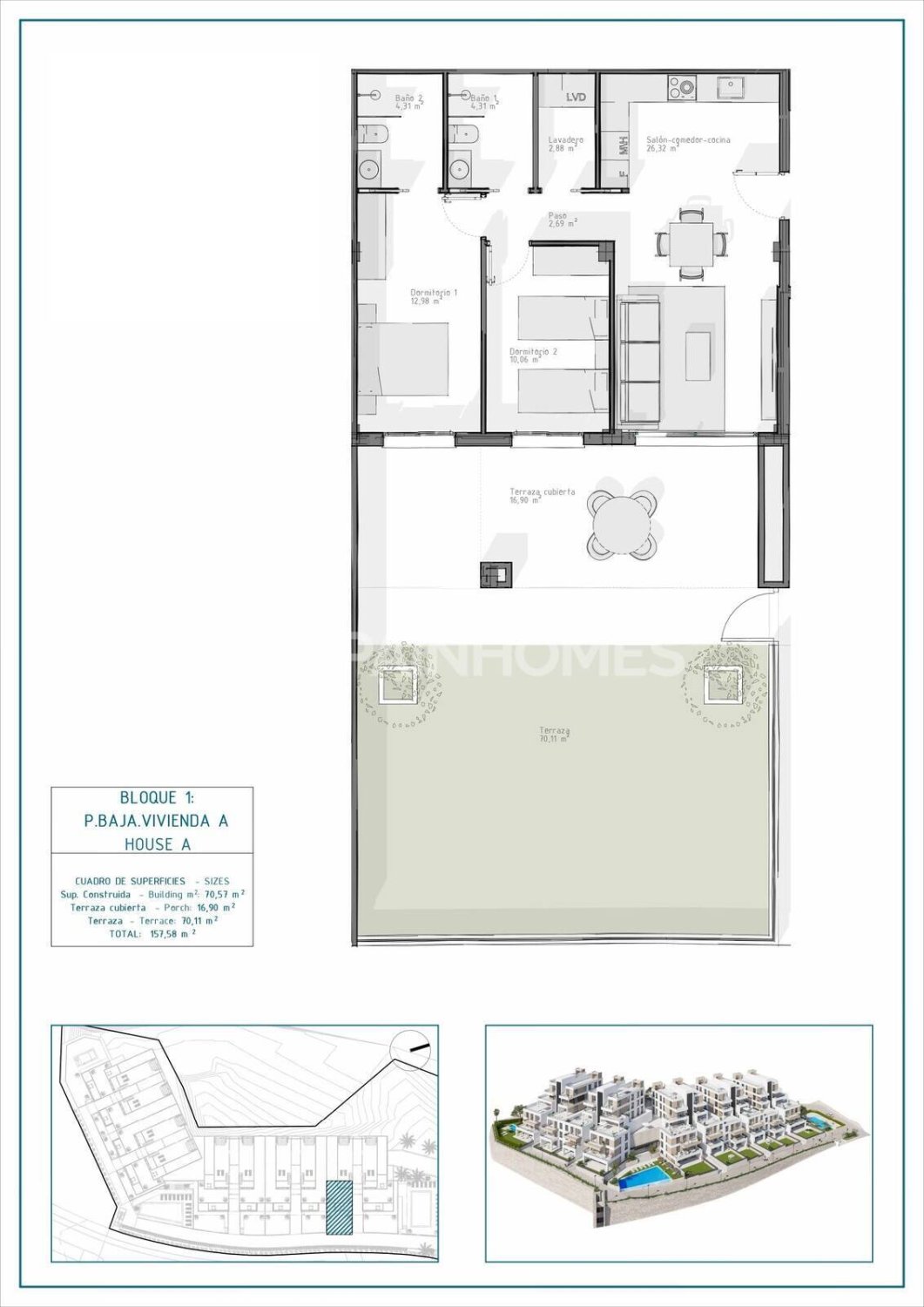 Dzīvoklis Cuevas del Almanzora, Almeria, Spānijā 3 istabas, 84 m2 Nr. 182704