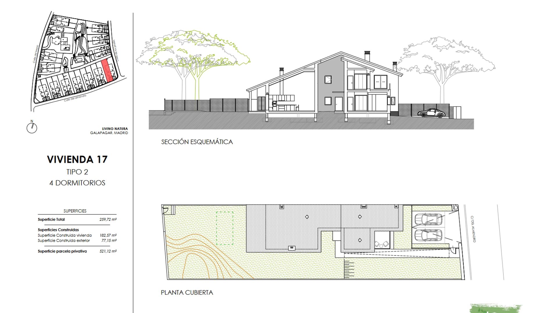 Villa en Living Natura, Colmenarejo, Madrid, Espagne 4 chambres, 133.36 m2 No. 73831