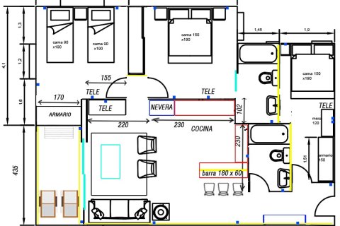Apartament w Torrevieja, Alicante, Hiszpania 3 sypialnie, 92 mkw. nr 146825 – zdjęcie 23