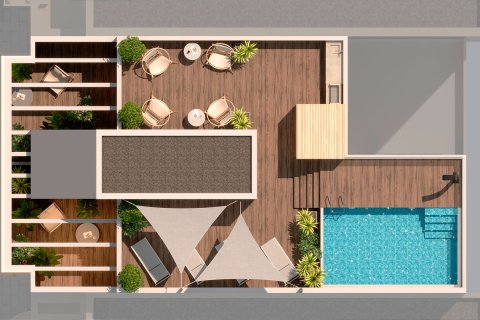 Penthouse w Torrevieja, Alicante, Hiszpania 1 sypialnia,  nr 156406 – zdjęcie 11