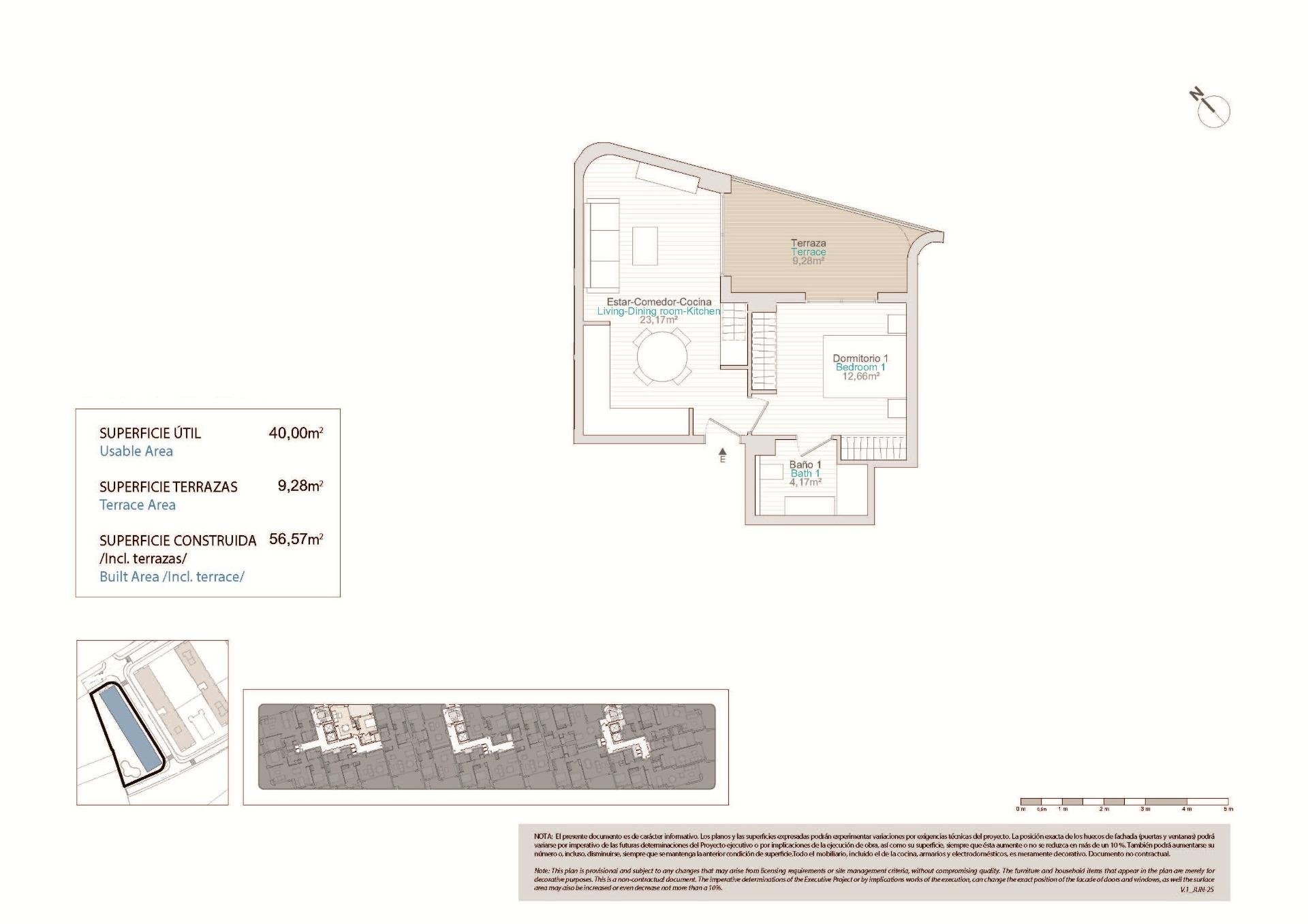 Lägenhet i Villajoyosa, Alicante, Spanien 1 sovrum, 56 kvm. Nr. 148574