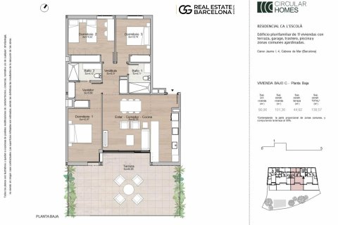 Huoneisto myytävänä Cabrera de Mar, Barcelona, Espanja, 3 makuuhuonetta, No. 141162 - kuva 13