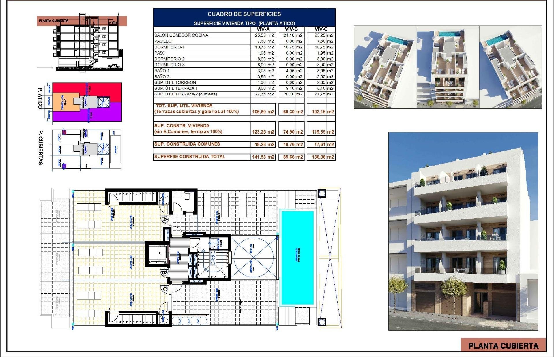 Квартира в Торревьеха, Аликанте, Испания 1 спальня, 74м2 №148558