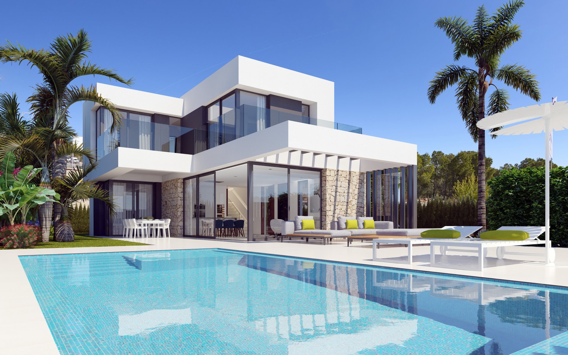 Villa en Finestrat, Alicante, España 3 dormitorios,  No. 81056