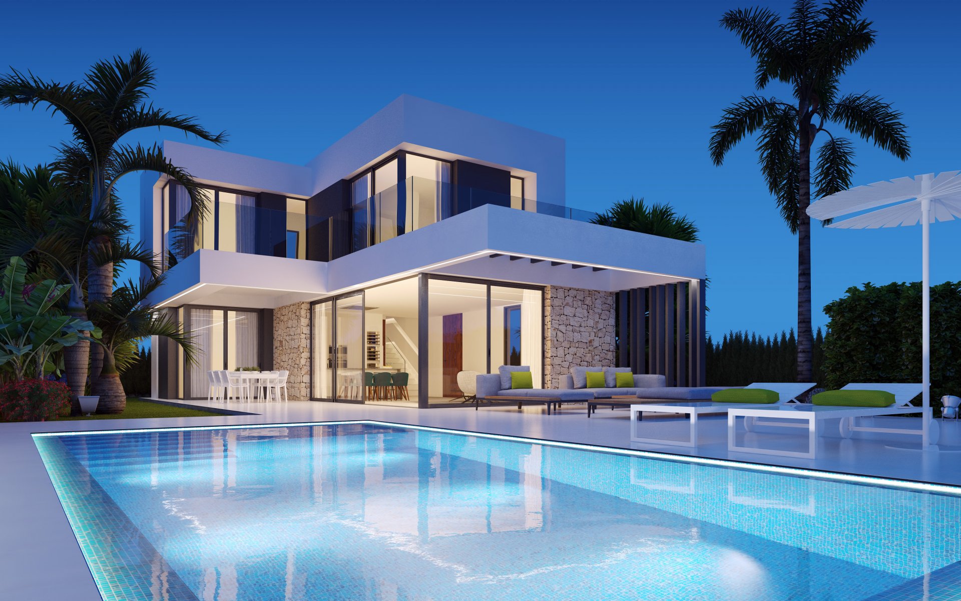 Villa en Finestrat, Alicante, España 3 dormitorios,  No. 81056