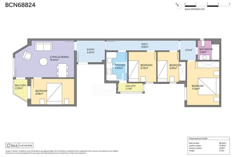 Dzīvoklis pārdošanā Barcelona, Spānijā 4 istabas, 86 m2 Nr. 168301 - attēls 11