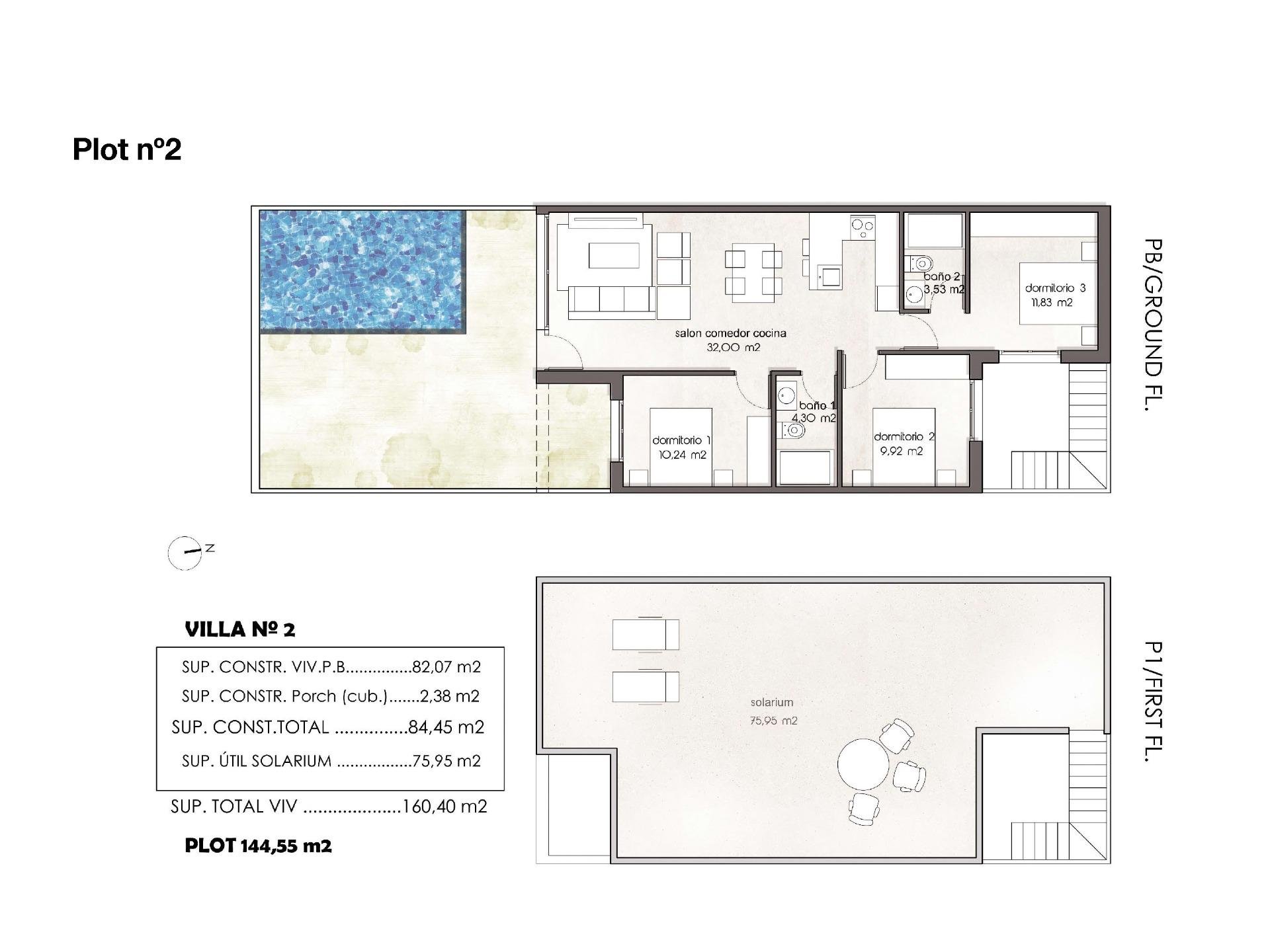 Townhouse à Pilar de la Horadada, Alicante, Espagne 3 chambres, 82 m2 No. 142309
