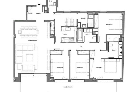 Appartamento in vendita a Barcelona, Spagna 4 camere da letto, 200 mq. N° 160177 - foto 18