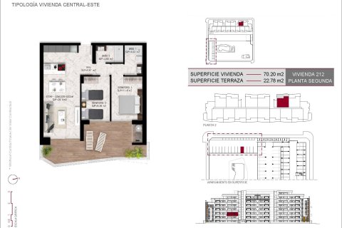 Huoneisto myytävänä San Miguel de Salinas, Alicante, Espanja, 2 makuuhuonetta, 70 m2 No. 135310 - kuva 10