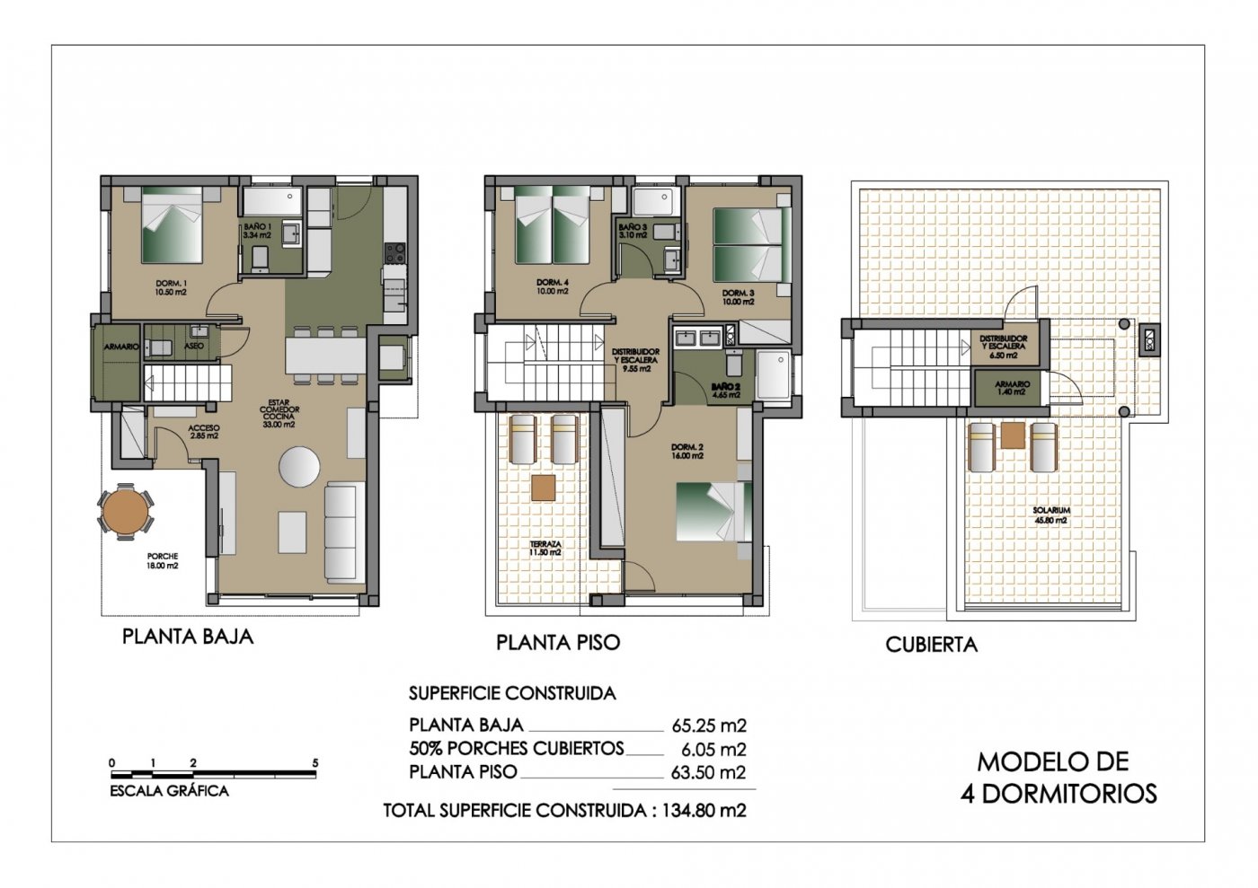Huvila San Miguel de Salinas, Alicante, Espanja 4 makuuhuonetta, 135 m2 No. 111452