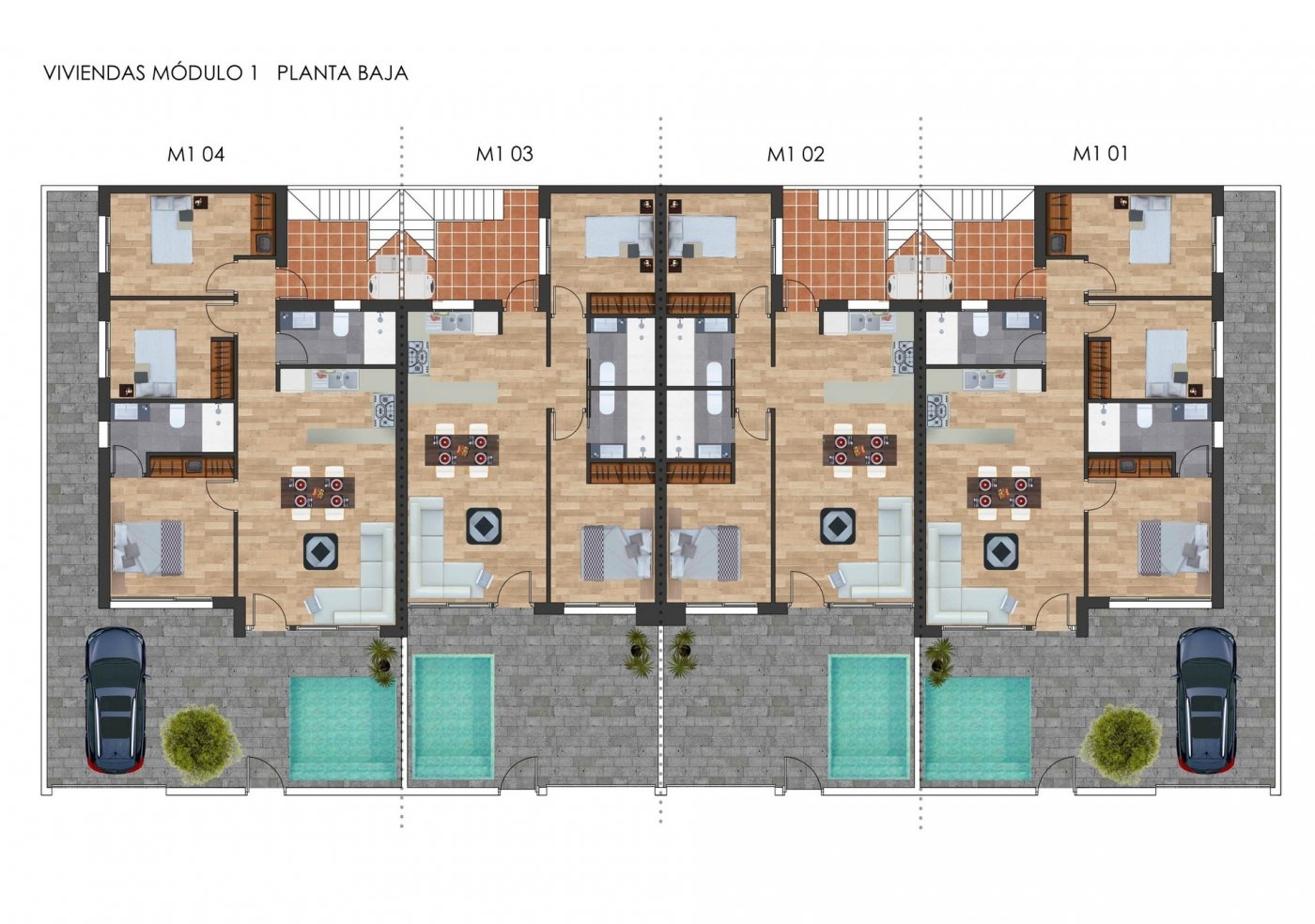 Willa w Torre-Pacheco, Murcia, Hiszpania 3 sypialnie, 118 mkw. nr 111463
