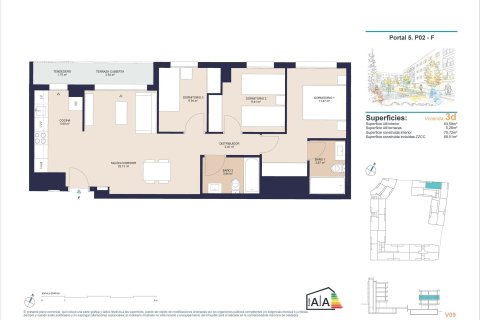 Продажа квартиры в Аликанте, Испания 3 спальни, 88м2 №189429 - фото 10