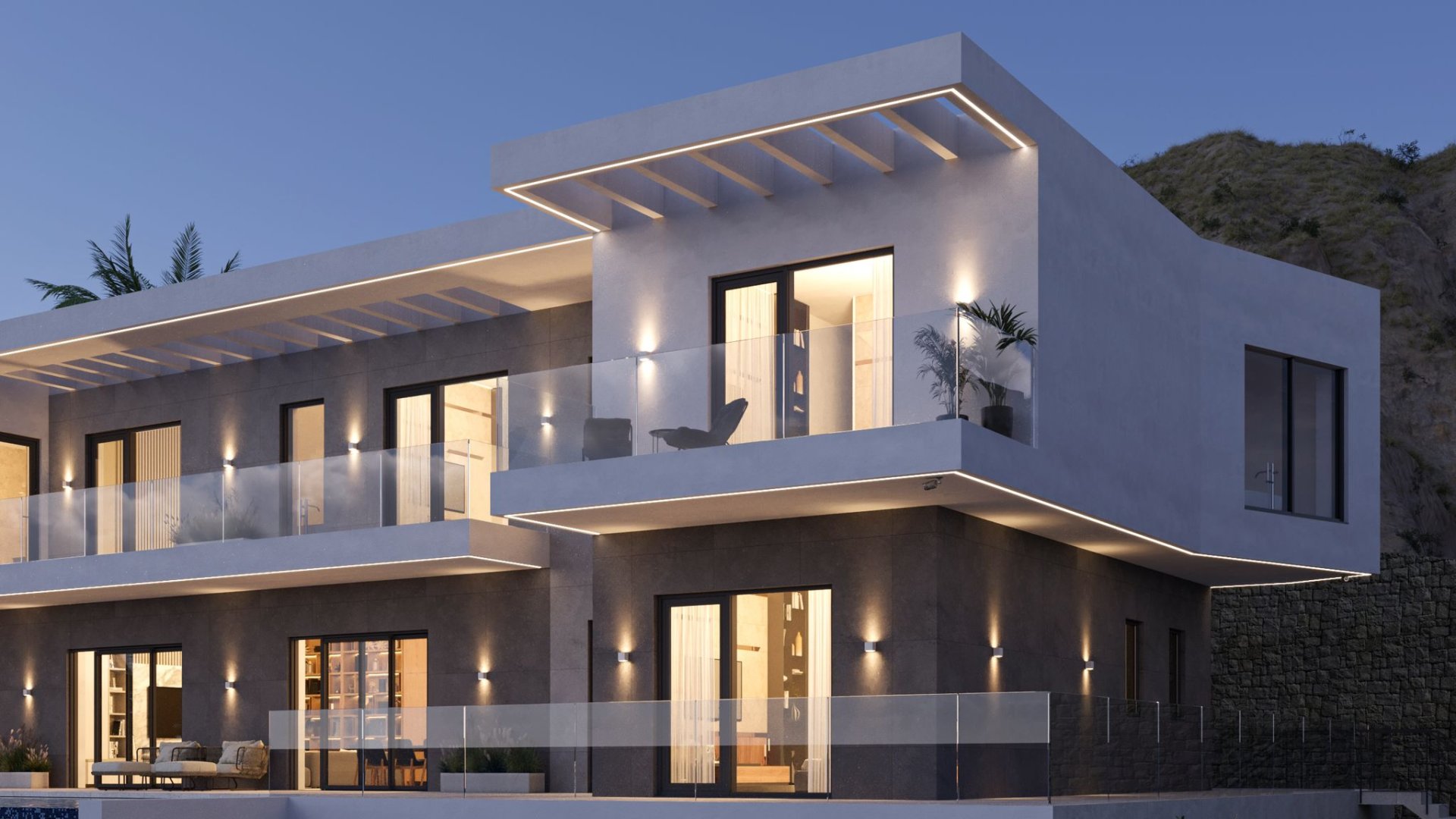 Villa i Finestrat, Alicante, Spanien 7 sovrum, 638 kvm. Nr. 168205