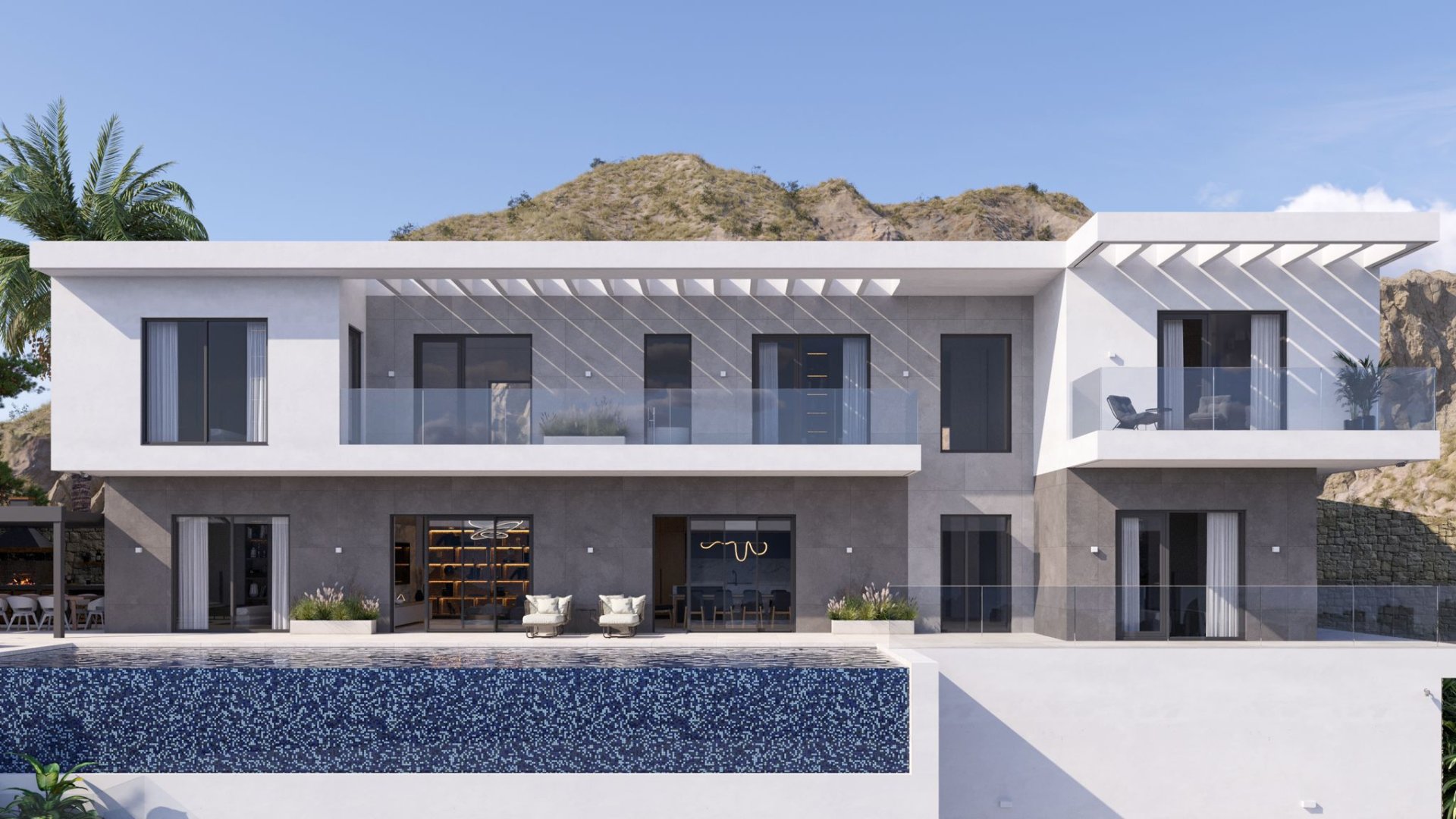 Villa i Finestrat, Alicante, Spanien 7 sovrum, 638 kvm. Nr. 168205