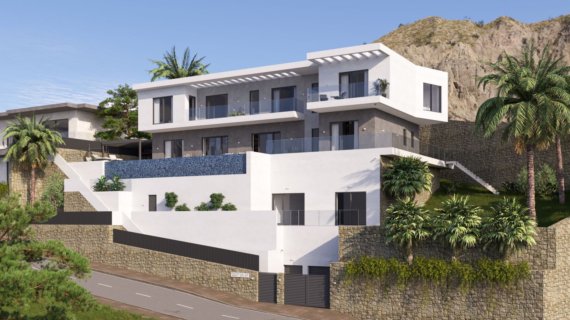 Villa i Finestrat, Alicante, Spanien 7 sovrum, 638 kvm. Nr. 168205