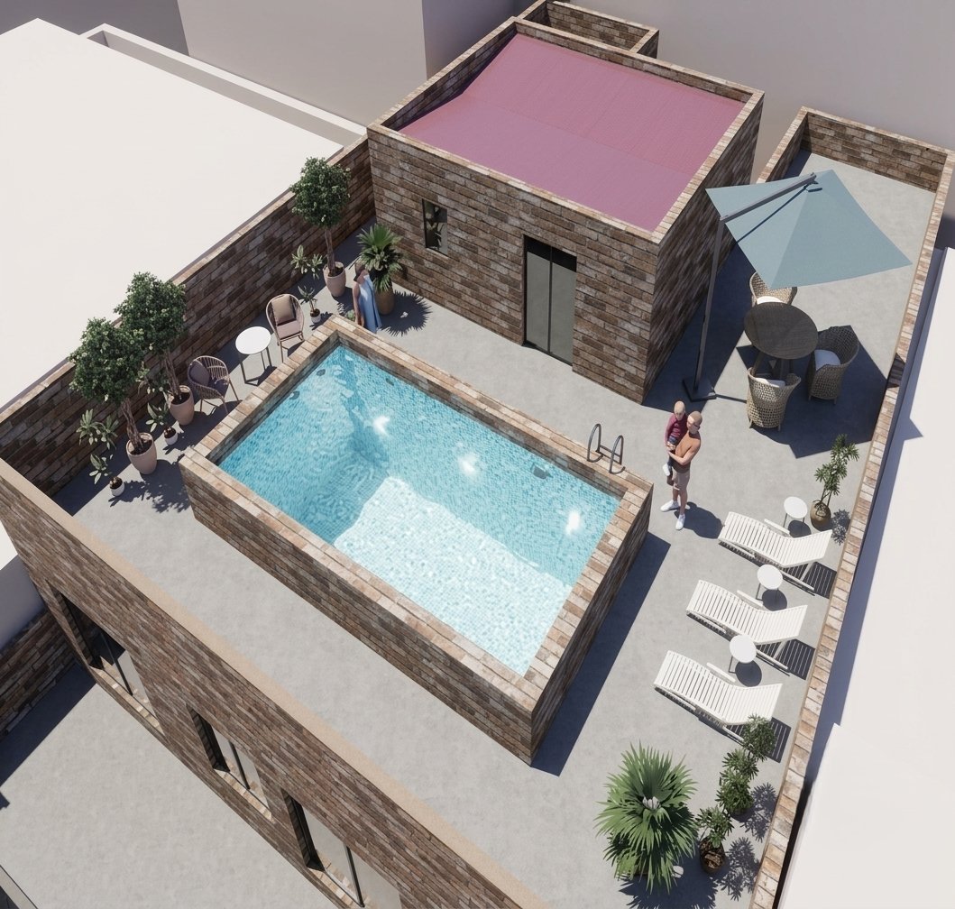 Lägenhet i Torrevieja, Alicante, Spanien 1 sovrum, 47 kvm. Nr. 183476