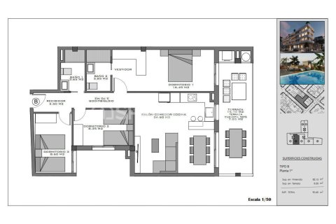 Penthäuser zum Verkauf in Santa Pola, Alicante, Spanien 2 Schlafzimmer, 65 m2 Nr. 142690 - Foto 14