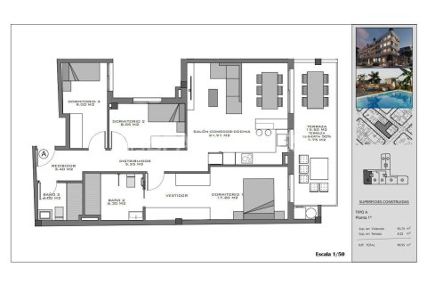 Apartamento en venta en Santa Pola, Alicante, España 3 dormitorios, 83 m2 No. 142688 - foto 6