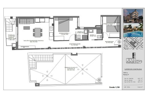 Huoneisto myytävänä Santa Pola, Alicante, Espanja, 2 makuuhuonetta, 63 m2 No. 142686 - kuva 30