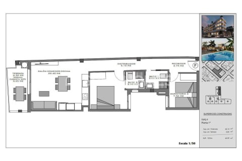 Dzīvoklis pārdošanā Santa Pola, Alicante, Spānijā 2 istabas, 63 m2 Nr. 142686 - attēls 23