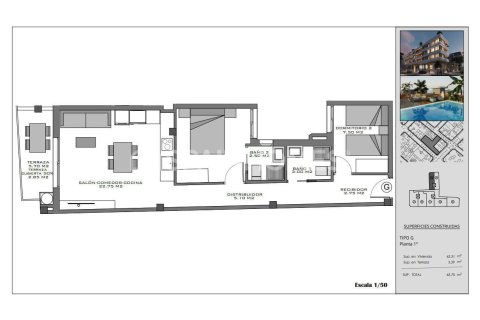 Huoneisto myytävänä Santa Pola, Alicante, Espanja, 2 makuuhuonetta, 63 m2 No. 142686 - kuva 22