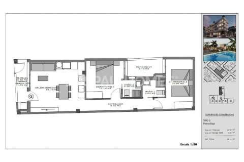Huoneisto myytävänä Santa Pola, Alicante, Espanja, 2 makuuhuonetta, 63 m2 No. 142686 - kuva 7