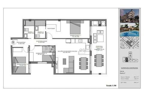 Apartamento en venta en Santa Pola, Alicante, España 2 dormitorios, 65 m2 No. 142687 - foto 20