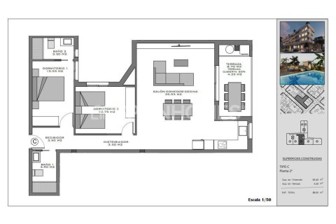 Продажа квартиры в Санта-Пола, Аликанте, Испания 2 спальни, 65м2 №142687 - фото 19