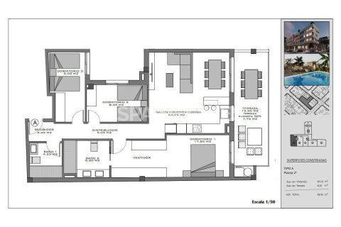 Penthäuser zum Verkauf in Santa Pola, Alicante, Spanien 3 Schlafzimmer, 87 m2 Nr. 142691 - Foto 21