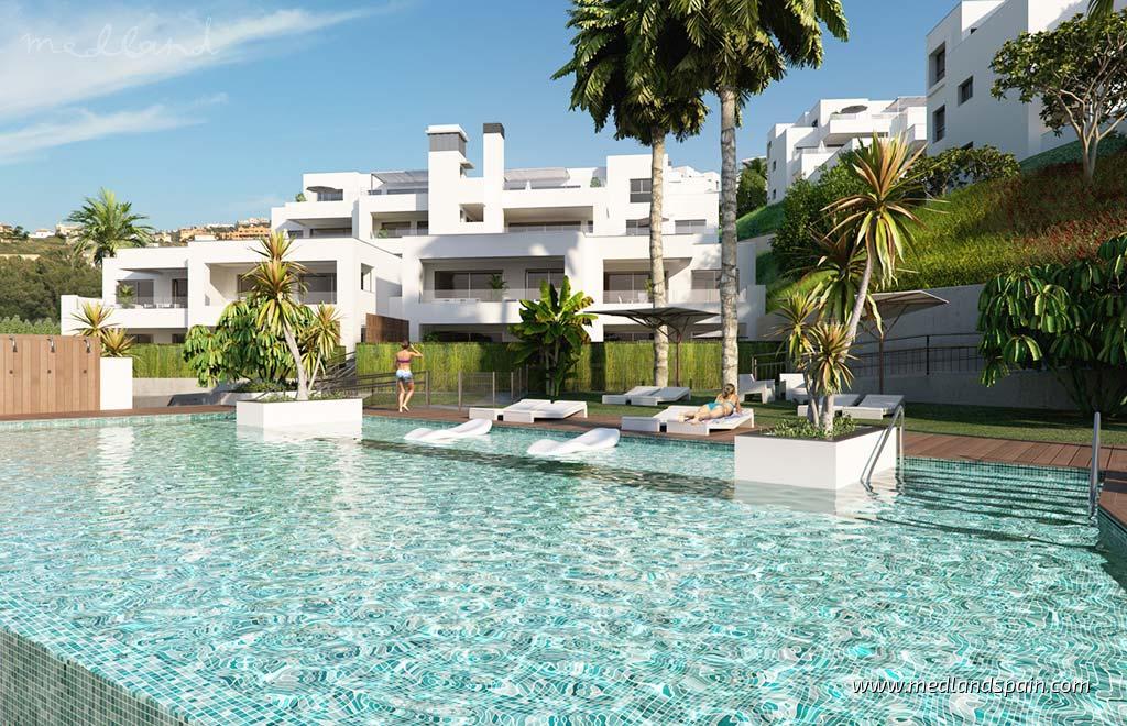 Lägenhet i Casares, Malaga, Spanien 2 sovrum, 106 kvm. Nr. 142839