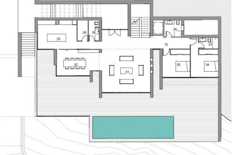 Villa à vendre Adsubia (Ajuntament Adsubia), Alicante, Espagne, 5 chambres, 734 m2 No. 116756 - photo 6