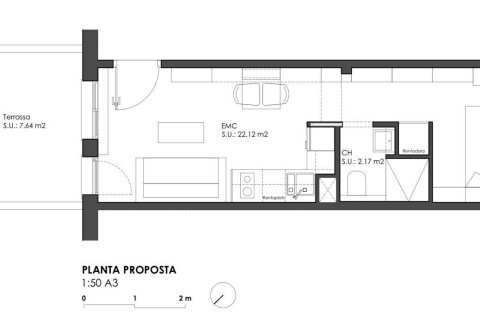 Dzīvoklis pārdošanā Barcelona, Spānijā 1 istaba, 35 m2 Nr. 166647 - attēls 9