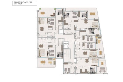 Apartment for sale in Santa Pola, Alicante, Spain 2 bedrooms, 75 sq.m. No. 166660 - photo 13