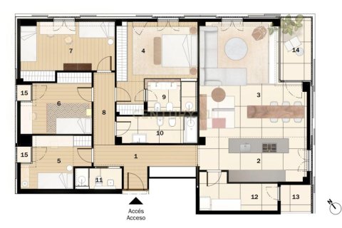 Apartament w Barcelona, Hiszpania 4 sypialnie, 208 mkw. nr 168516 – zdjęcie 17