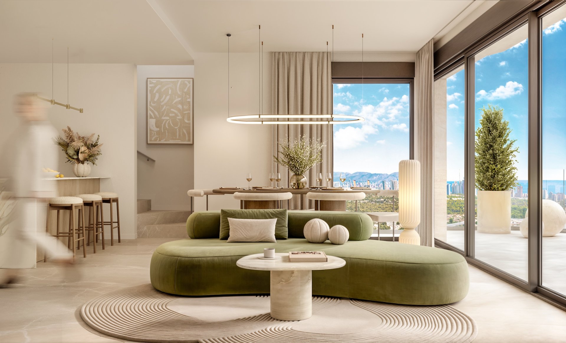 Takvåning i Finestrat, Alicante, Spanien 3 sovrum, 214 kvm. Nr. 154624