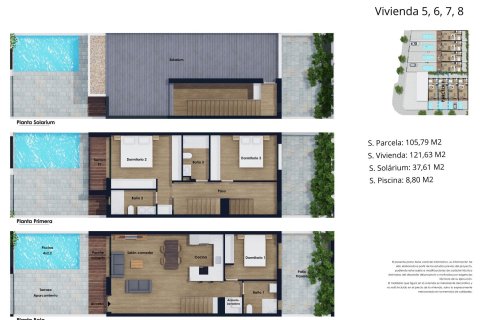 Продажа таухауса в Пилар де ла Орадада, Аликанте, Испания 3 спальни, 121м2 №141794 - фото 14