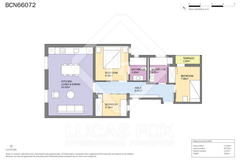 Apartamento en venta en Barcelona, España 2 dormitorios, 71 m2 No. 150320 - foto 30