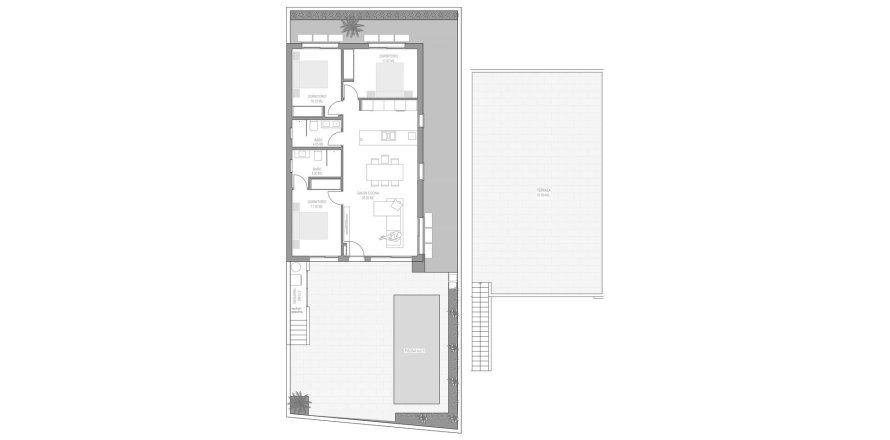Villa floor plan «3BR-1», 3 bedrooms in ALEJANDRA XI