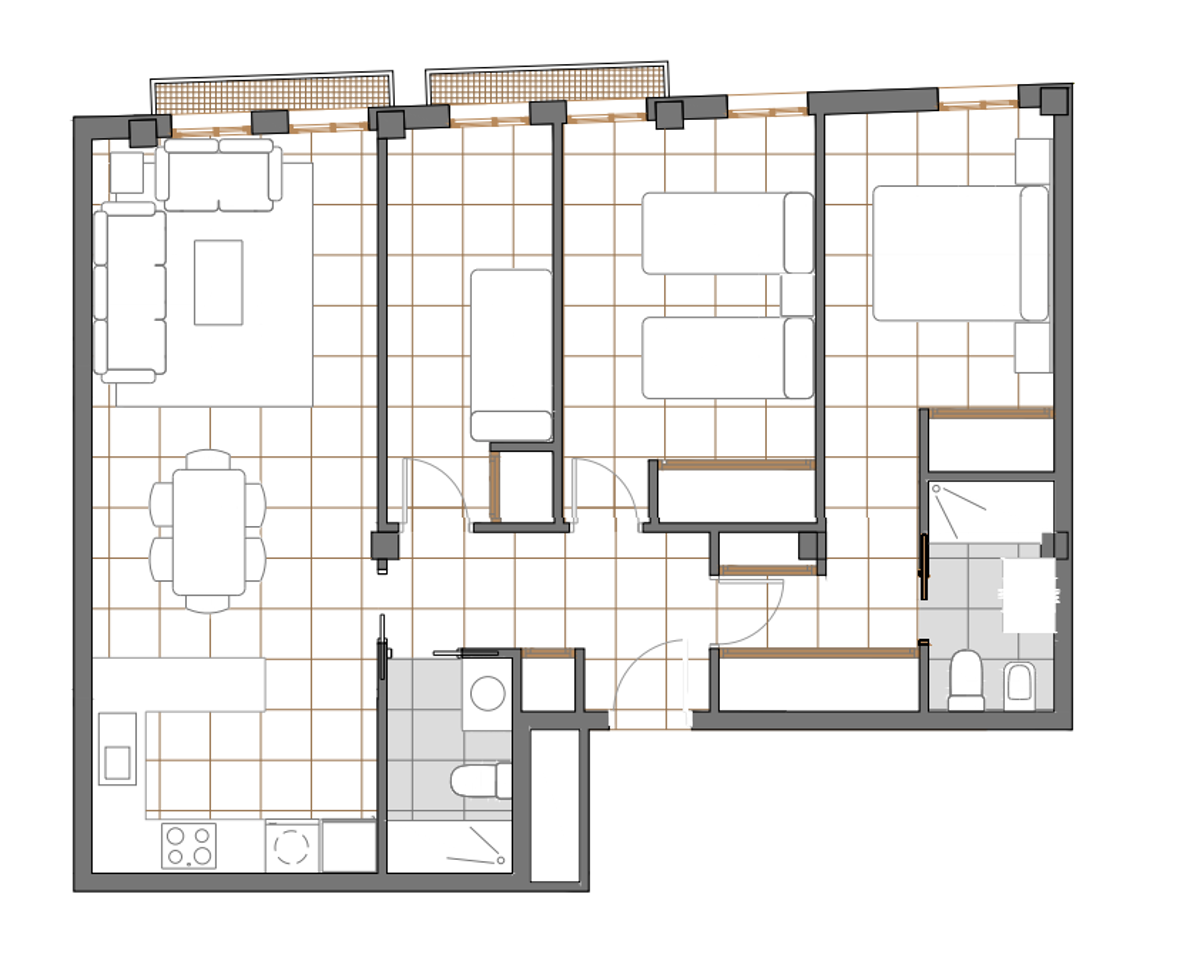 Apartamento en Moraira, Alicante, España 3 dormitorios, 87 m2 No. 80287