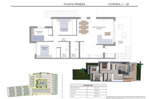 Bungalow in vendita Finestrat, Alicante, Spagna 3 camere da letto, 86 mq. N° 111399 - foto 12