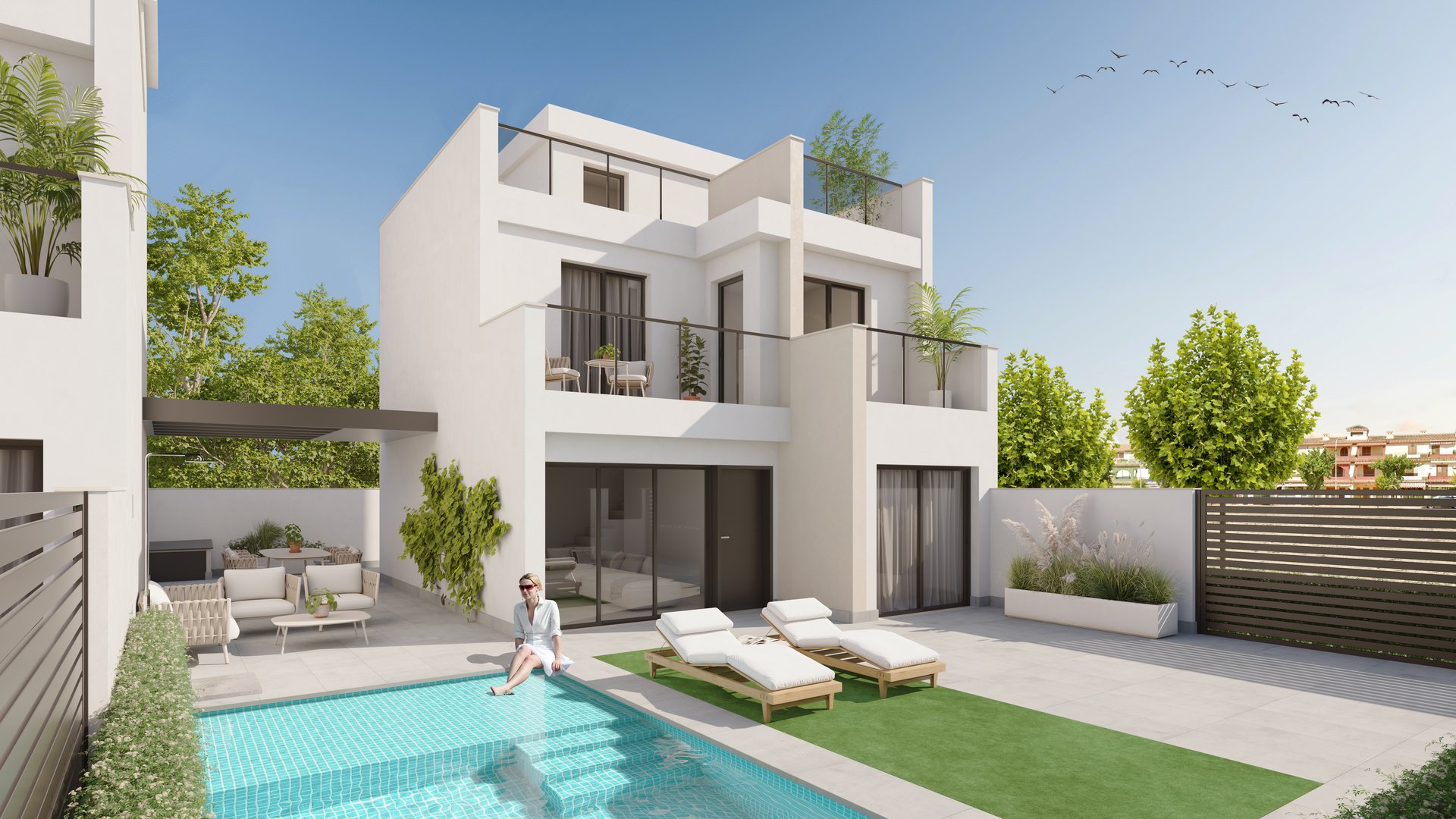 Huvila Los Alcazares, Murcia, Espanja 3 makuuhuonetta, 269 m2 No. 110058